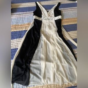 Black/white party dress